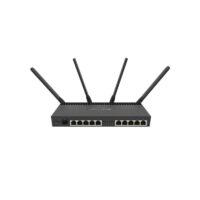 Router con Wi-Fi 4x4 MU-MIMO, hasta 2 watts de potencia, antenas de 3 dBi, 10 puertos Gigabit, 1 Puerto SFP+   RB4011IGS+5HACQ2HND