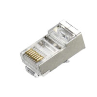 Conectores RJ45 Pass Trough Blindados CAT5E 8P8C 100 Pcs x cables de 1mm  LT-MMES-21-100B