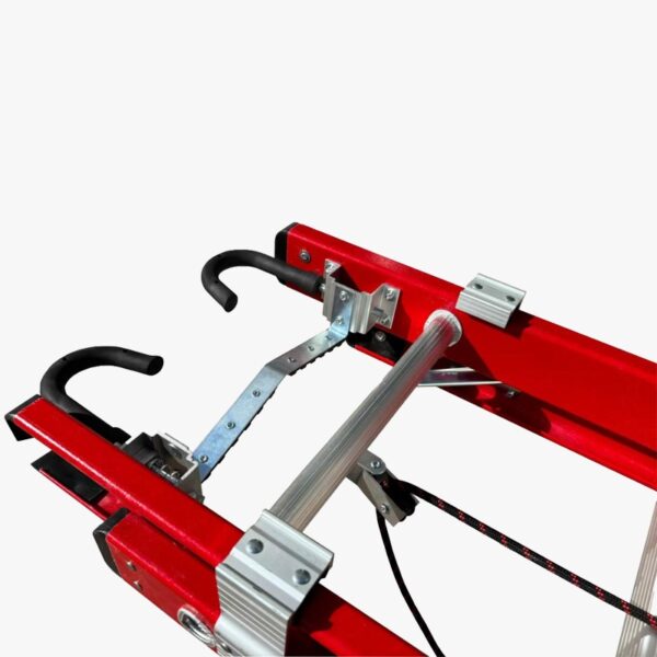 Escalera Extensible de Fibra de Vidrio Dielectrica 24 Peldaños Retraida 3.8m Extendida 6.48m LT-MX-LA24 - Imagen 4