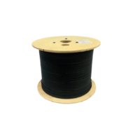 Cable Drop 01 FO GJYXFCH01 FRP G657A2 Negro LSZH 2mm x 5mm 1Km Mensajero de Acero  LT-MX-GJYXFCH01