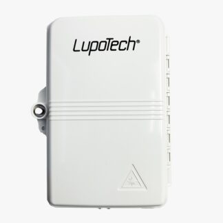 Caja de terminación de FTTH 4FO IP65 cargada con Splitter 1*4 SC/APC + 4 Adaptadores SC/APC, Blanca   LT-HGT-4A-B