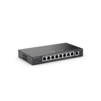 Switch Administrable PoE con 5 puertos Gigabit, 4 PoE 802.3af/at, gestión gratuita desde la nube, 54w  RG-ES209GC-P