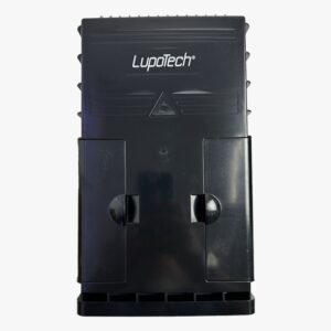 Caja de terminación FTTH de pared/poste 16 Ptos IP65 + 2 Splitters 1*8 SC/APC + 18 Adaptadores SC/APC, Negra LT-HGT-16KR-A