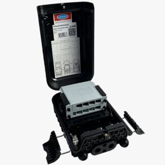 Caja de terminación de FO NO cargada 16 salidas 1*16 Splitter cassette y 1*16 SC/APC No incluidos Negra 1 bandeja x 16 fusiones    OTB-0616AOHD2K