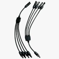 Conector Solar 1 a 4 Macho/Hembra con sello de anillo impermeable  MC4-1A4