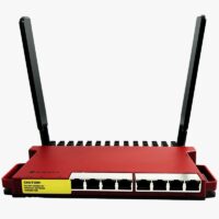 Router CPU doble Núcleo 800 MHz, 512 MB de RAM, 8 Ptos LAN GBx + 1 puerto SFP de 2.5 Gbits, 2.4 GHz 802.11b/g/n/ax  L009UIGS-2HAXD-IN