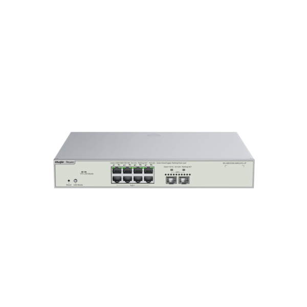 Switch administrado de capa 3 con 10 puertos multi-Gigabit, 8 puertos PoE++ y 2 puertos SFP+ de enlace de subida   RG-NBS5300-8MG2XS-UP - Imagen 4