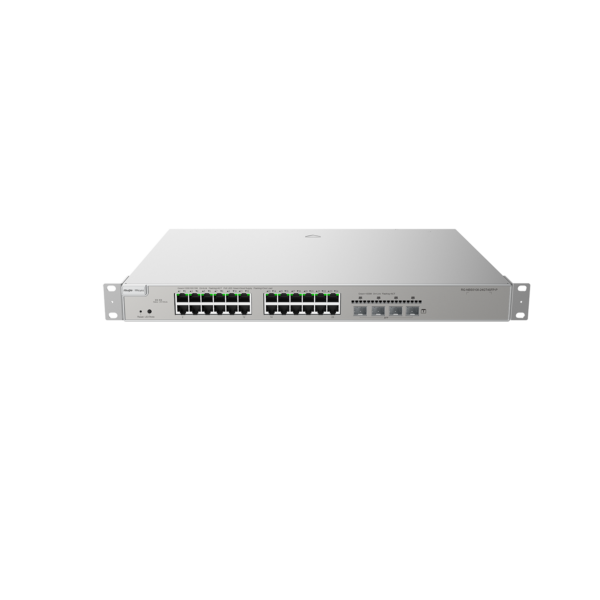 Switch PoE Administrable Capa 3 24 pts Gbp 802.3af/at + 4 SFP+ para fibra 10Gb, gestión gratuita desde la nube, 370w  RG-NBS5200-24GT4XS-P - Imagen 3