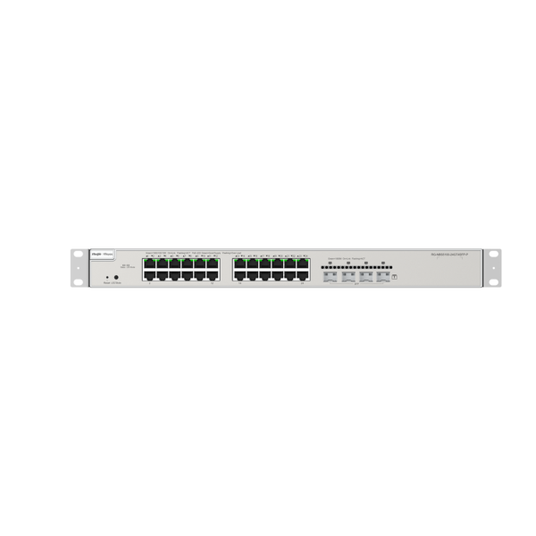 Switch PoE Administrable Capa 3 24 pts Gbp 802.3af/at + 4 SFP+ para fibra 10Gb, gestión gratuita desde la nube, 370w  RG-NBS5200-24GT4XS-P - Imagen 2