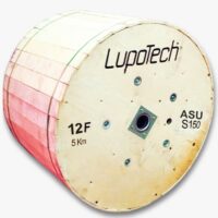 LT-MX-ASU-12F-5KS150  Carrete de FO ASU Cable mini ADSS G652D 7.0mm 12core 5km Auto soportada 150m span